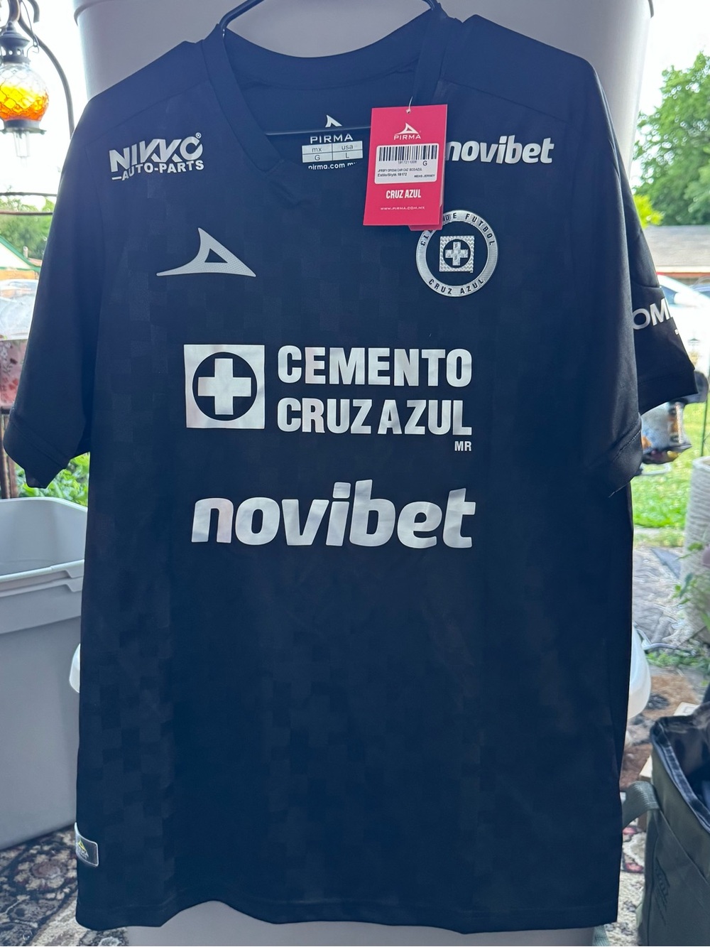 Pirma Cruz Azul third black soccer jersey Size Large